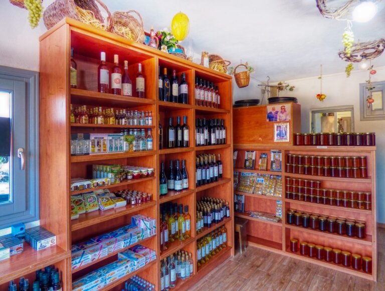 Our Restaurant local santorini products and wines by anna's shop of the good heart in akrotiri