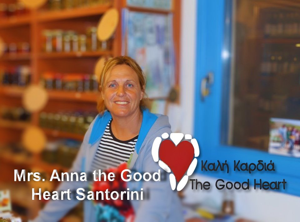 mrs. anna the good heart santorini