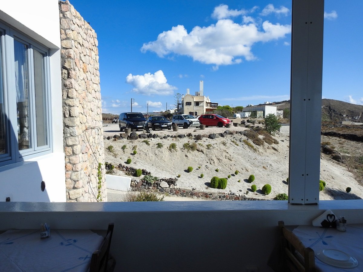 Photo Gallery our restaurant in akrotiri has a car park and parking.